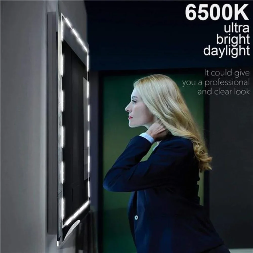 Led Mirror Lights, Vanity Make Up Strip Light, 10ft Ultra Bright White LED